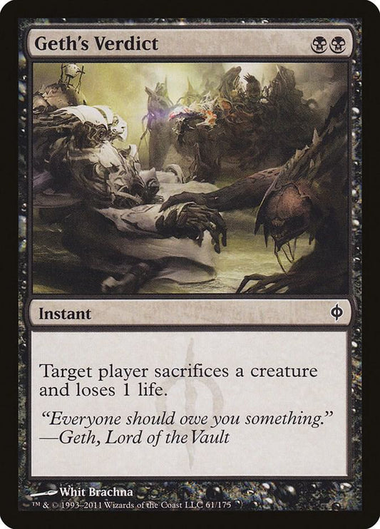 Geth's Verdict 61 New Phyrexia MTG C NM