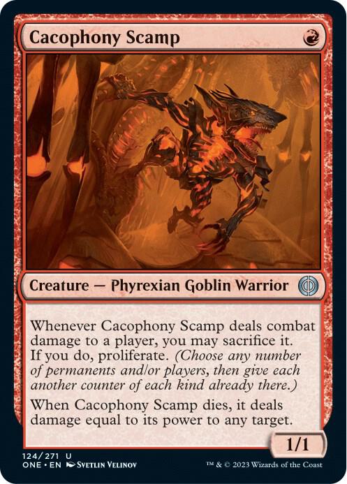 Cacophony Scamp 124 Phyrexia: All Will Be One MTG UC NM