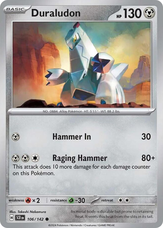 Duraludon 106/142 Stellar Crown Pokemon C NM