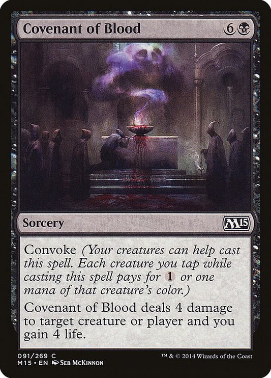 Covenant of Blood 91 Magic 2015 (M15) MTG C LP