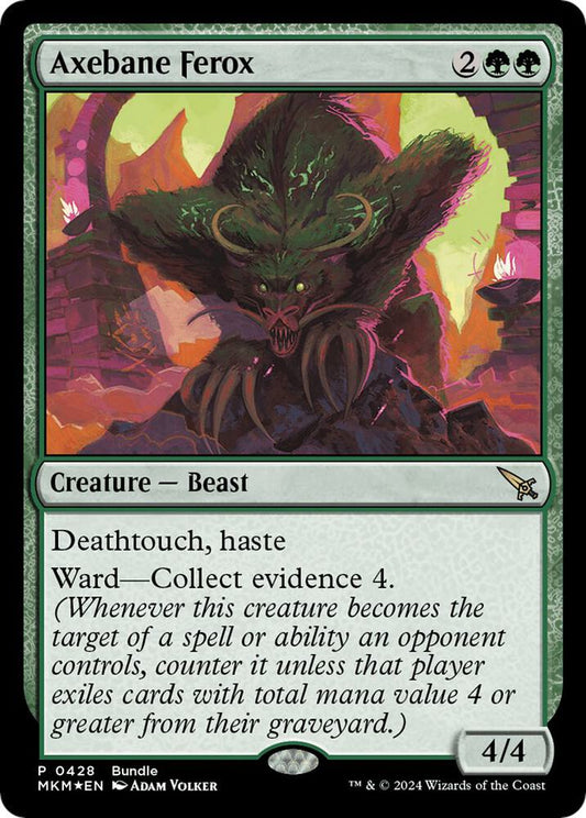 Axebane Ferox (MKM Bundle) 428 Unique and Miscellaneous Promos MTG P Foil NM