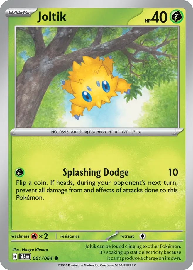 Joltik 001/064 Shrouded Fable Pokemon C NM