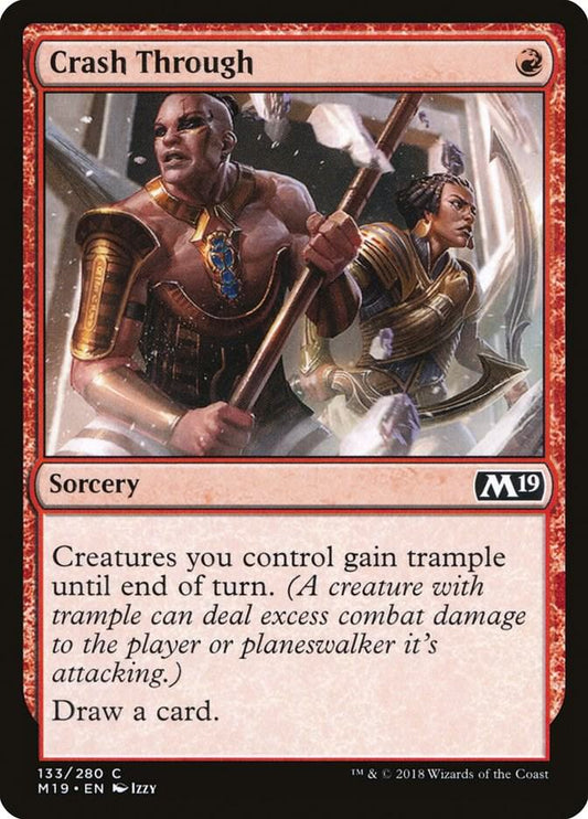 Crash Through 133 Core Set 2019 MTG C NM