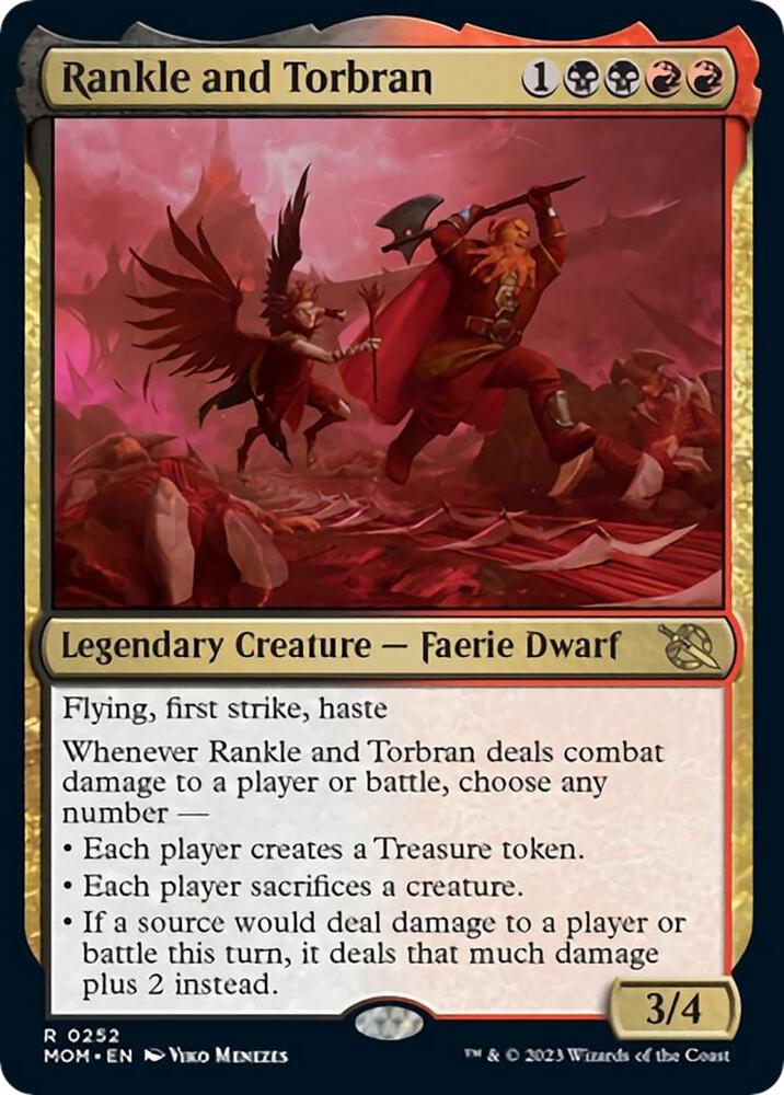 Rankle and Torbran 252 March of the Machine MTG R NM