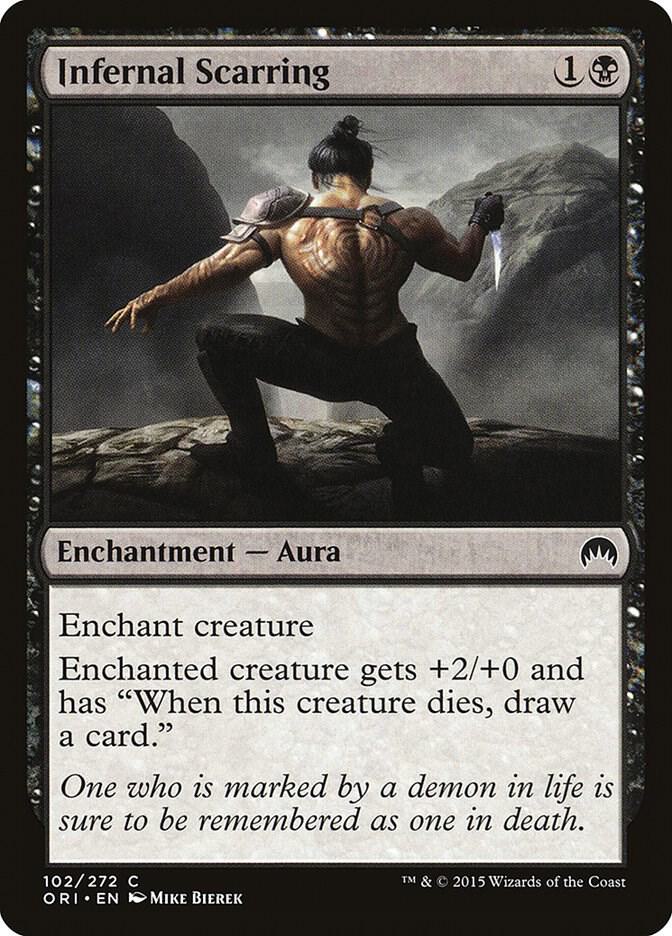 Infernal Scarring 102 Magic Origins MTG C LP
