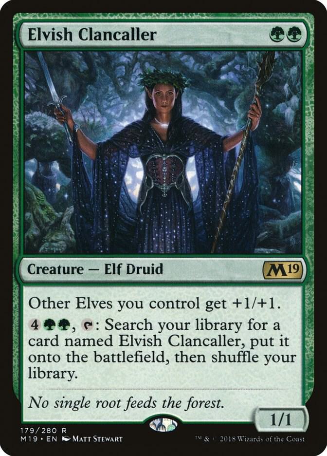 Elvish Clancaller 179 Core Set 2019 MTG R NM