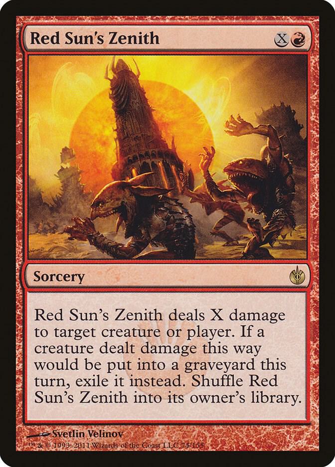 Red Sun's Zenith 74 Mirrodin Besieged MTG R LP