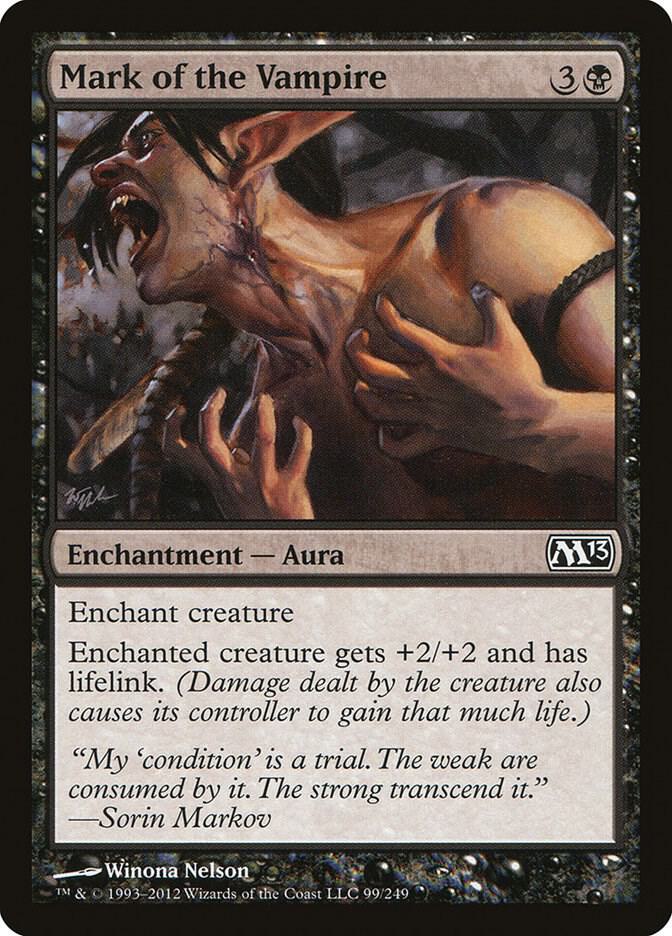 Mark of the Vampire 99 Magic 2013 (M13) MTG C LP