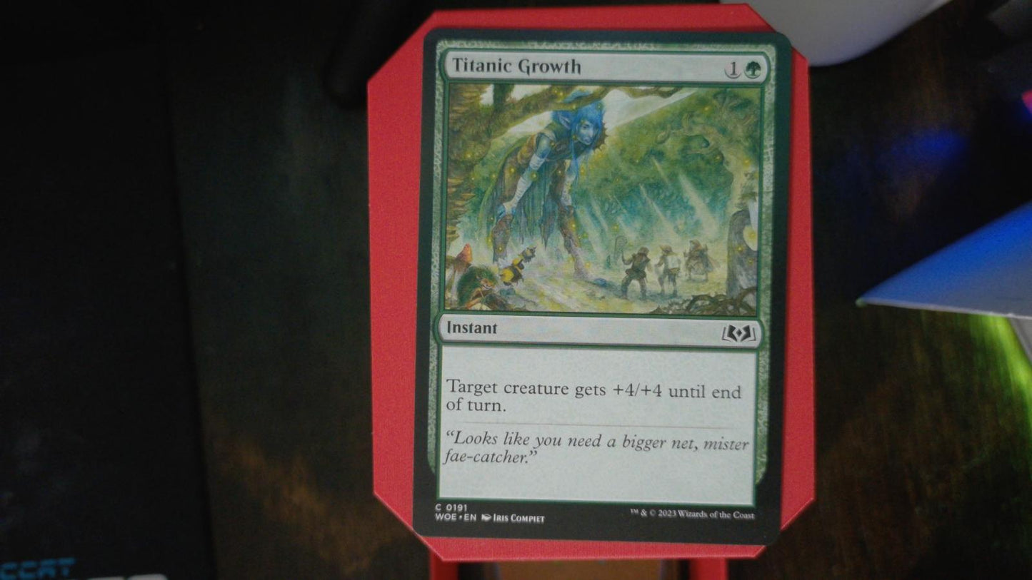Titanic Growth 191 Wilds of Eldraine MTG C NM