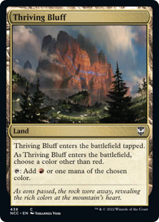 Thriving Bluff 438 Commander: Streets of New Capenna MTG C NM