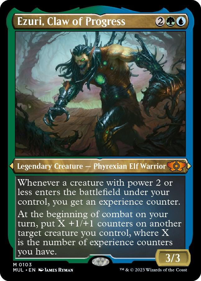 Ezuri, Claw of Progress (Foil Etched) 103 March of the Machine MTG Foil NM