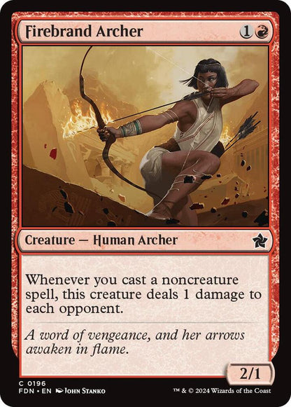 Firebrand Archer 196 Foundations MTG C NM