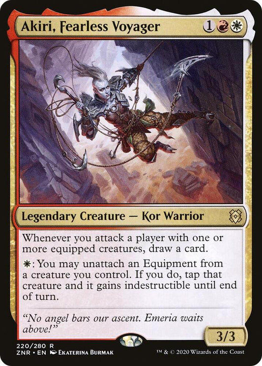 Akiri, Fearless Voyager 220 Zendikar Rising MTG R NM