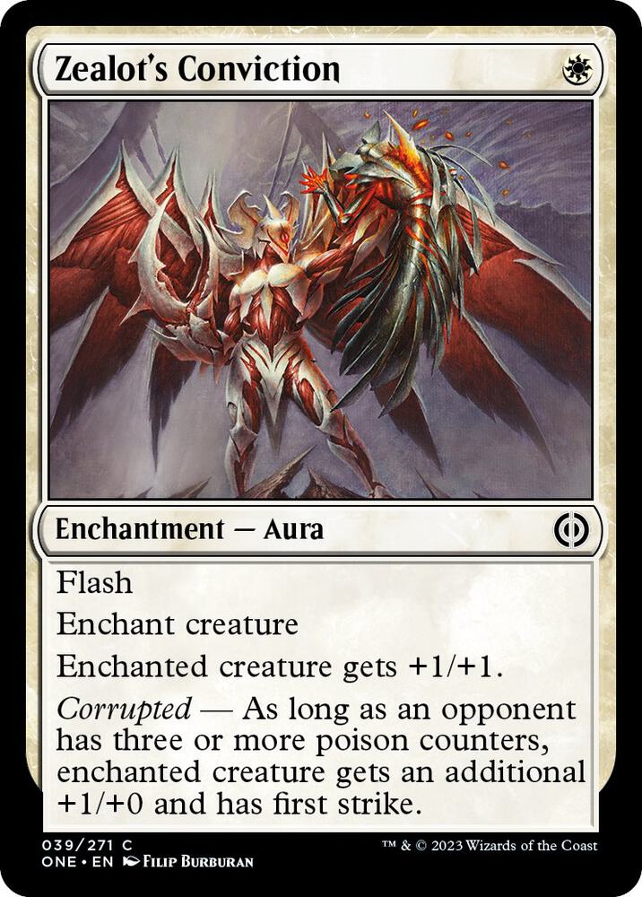 Zealot's Conviction 39 Phyrexia: All Will Be One MTG C NM