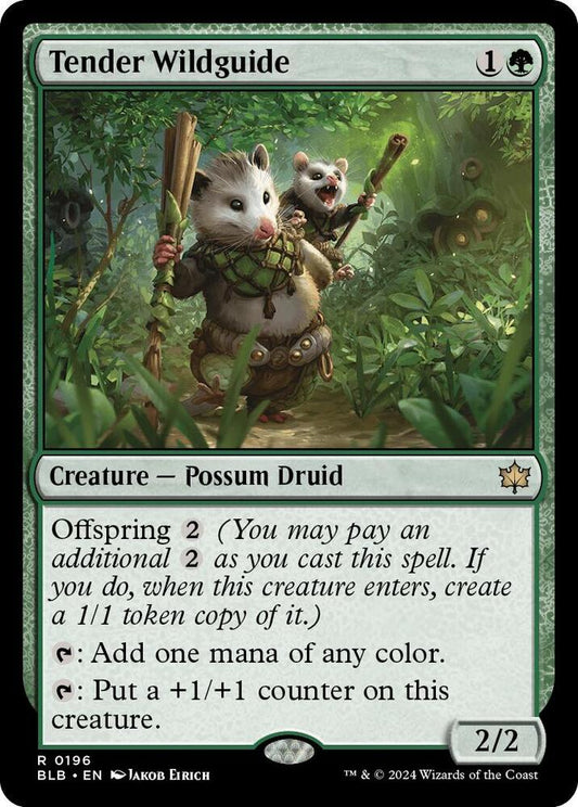 Tender Wildguide 196 Bloomburrow MTG R NM