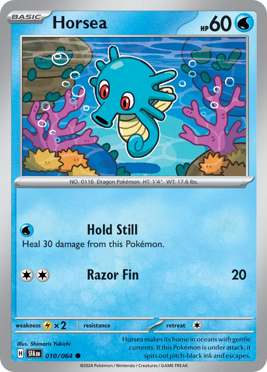 Horsea 010/064 Shrouded Fable Pokemon C NM
