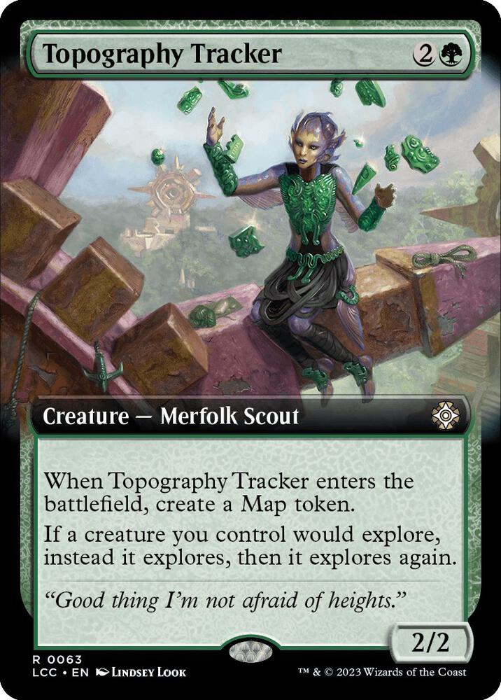 Topography Tracker Extended Art 63 Commander: The Lost Caverns of Ixalan MTG NM