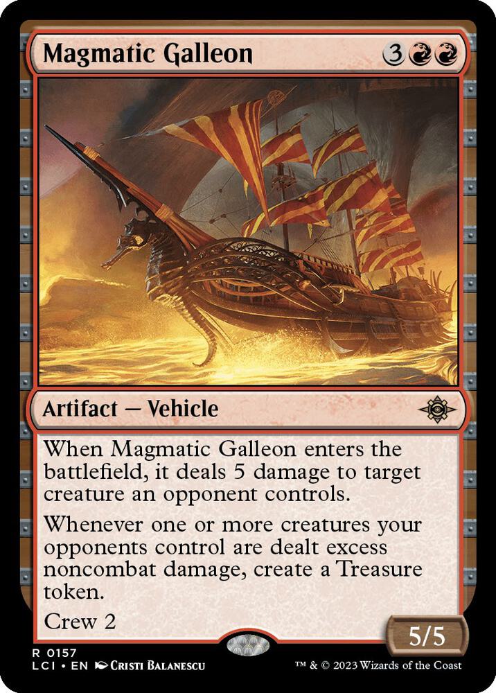 Magmatic Galleon 157 The Lost Caverns of Ixalan MTG R NM