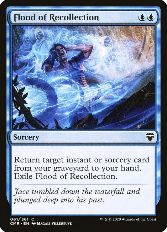 Flood of Recollection 61 Commander Legends MTG C NM