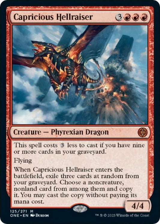 Capricious Hellraiser 125 Phyrexia: All Will Be One MTG Mythic NM