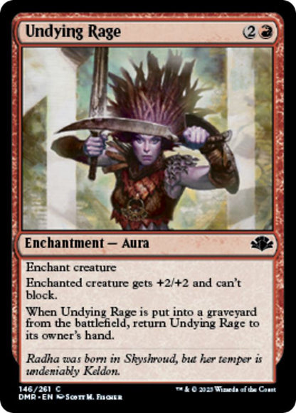 Undying Rage 146 Dominaria Remastered MTG C NM