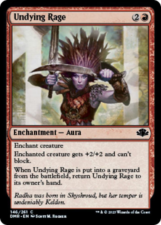 Undying Rage 146 Dominaria Remastered MTG C NM