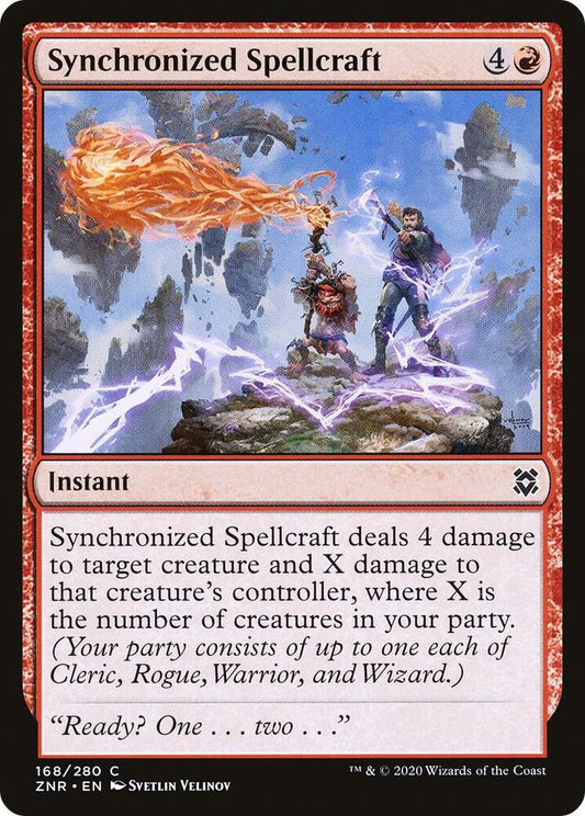 Synchronized Spellcraft 168 Zendikar Rising MTG C NM
