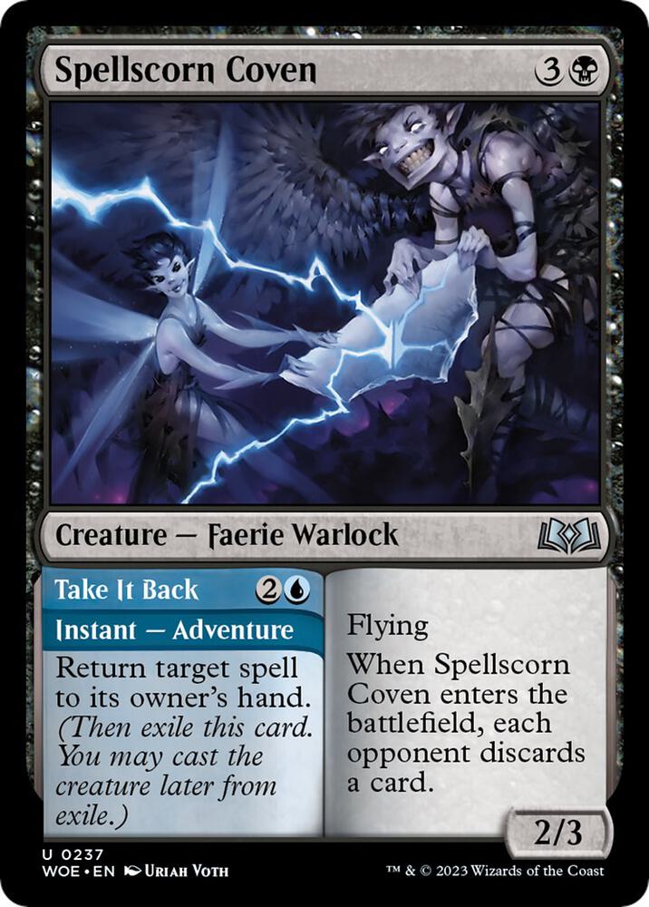 Spellscorn Coven 237 Wilds of Eldraine MTG UC NM