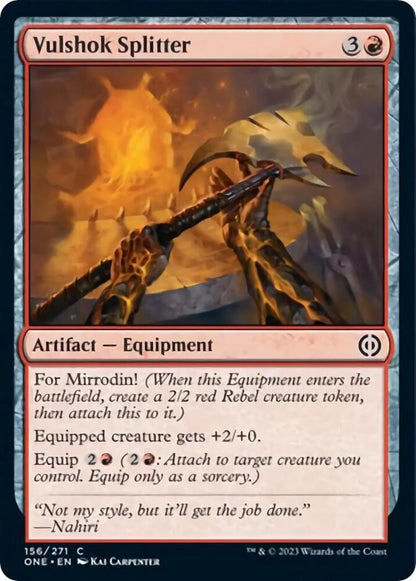 Vulshok Splitter 156 Phyrexia: All Will Be One MTG C NM