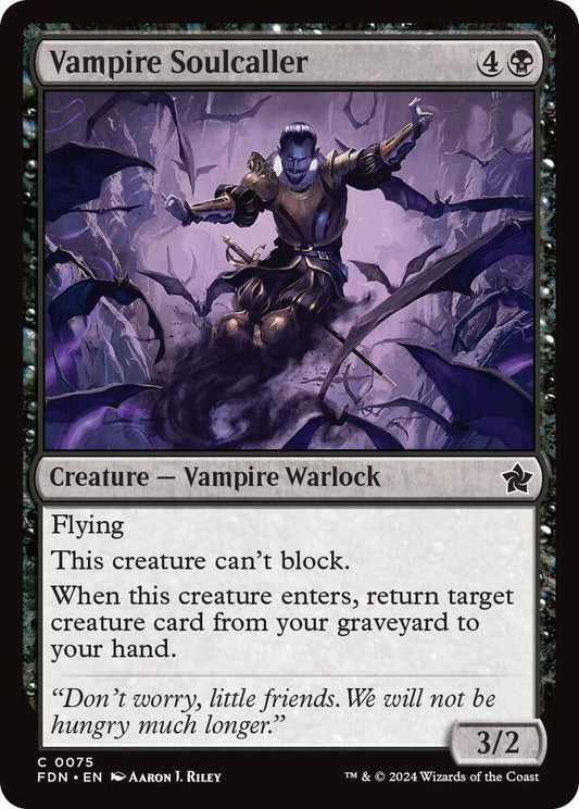 Vampire Soulcaller 75 Foundations MTG C NM