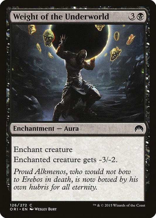 Weight of the Underworld 126 Magic Origins MTG C LP