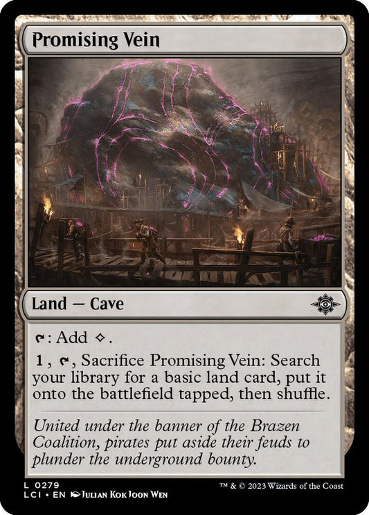 Promising Vein 279 The Lost Caverns of Ixalan MTG Land NM