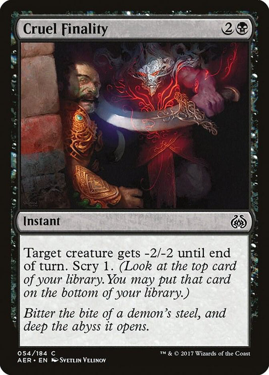 Cruel Finality 54 Aether Revolt MTG C LP