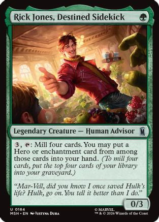 Rick Jones, Destined Sidekick 184 Marvel Super Heroes MTG UC NM