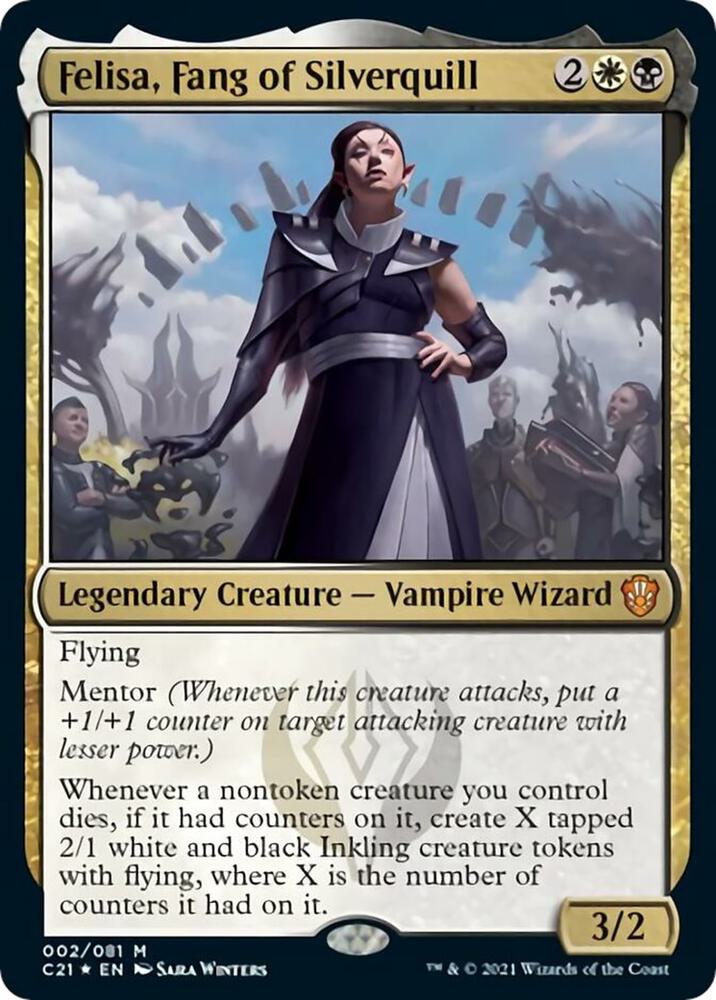 Felisa, Fang of Silverquill 2 Commander 2021 MTG Mythic Foil NM