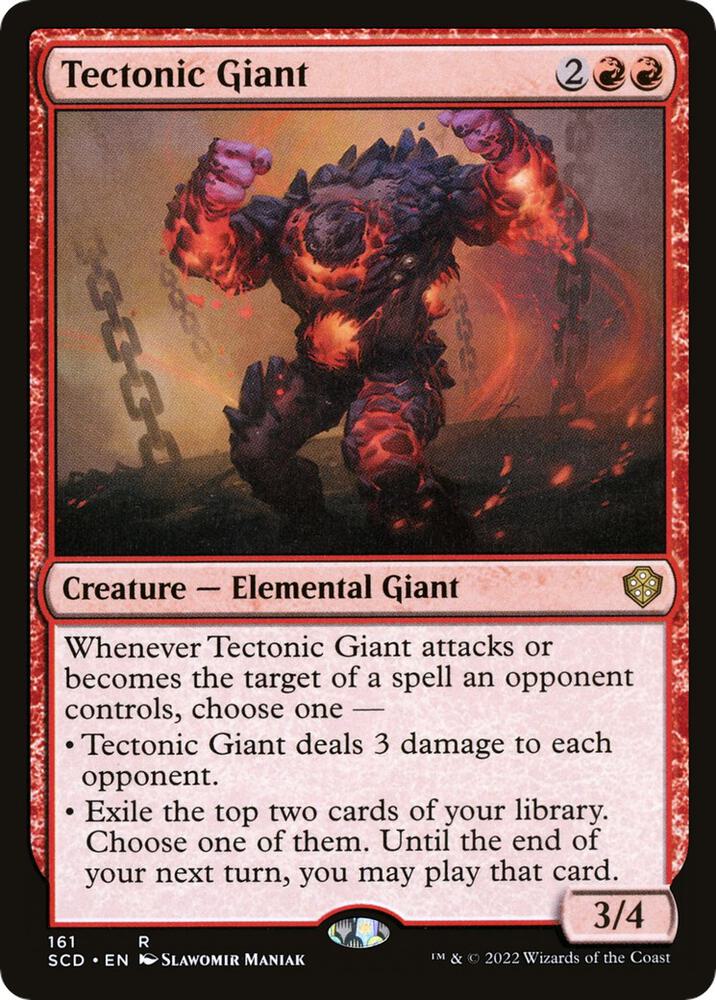Tectonic Giant 161 Starter Commander Decks MTG R NM