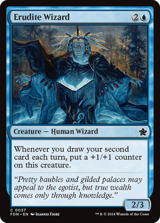 Erudite Wizard 37 Foundations MTG C NM