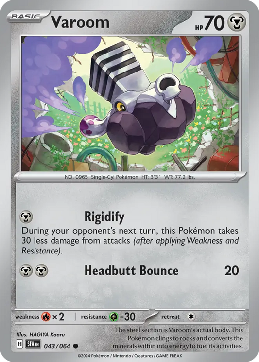 Varoom 043/064 Shrouded Fable Pokemon C NM