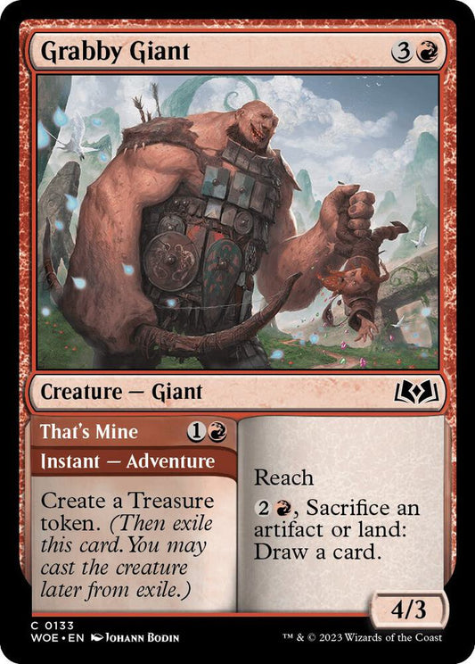 Grabby Giant 133 Wilds of Eldraine MTG C NM