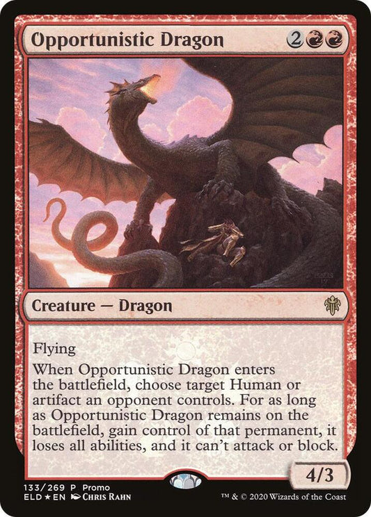 Opportunistic Dragon 133 Media Promos MTG P Foil NM
