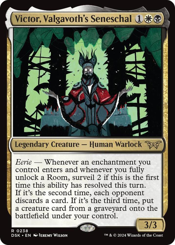 Victor, Valgavoth's Seneschal 238 Duskmourn: House of Horror MTG R NM