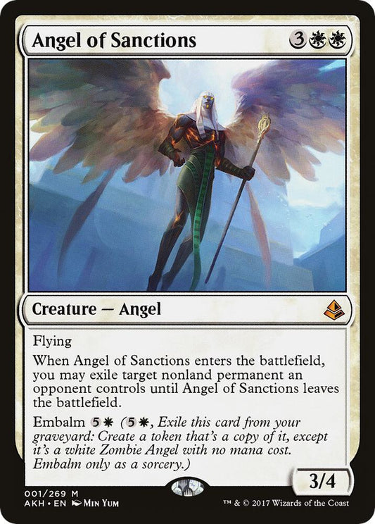 Angel of Sanctions 1 Amonkhet MTG Mythic NM