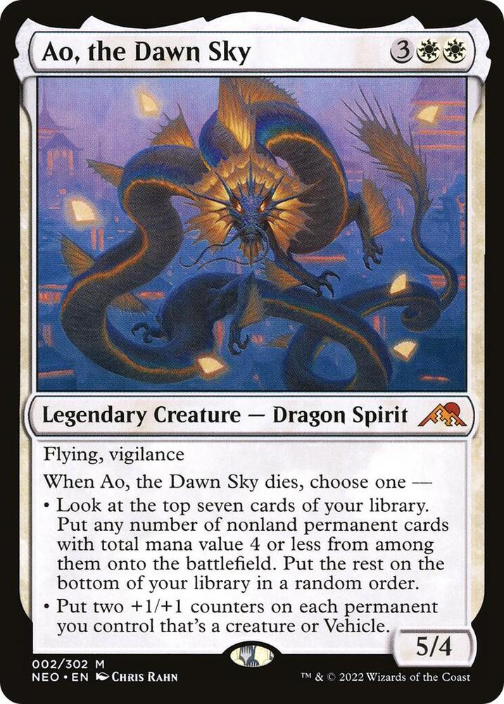 Ao, the Dawn Sky 2 Kamigawa: Neon Dynasty MTG Mythic NM