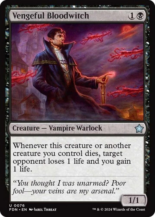 Vengeful Bloodwitch 76 Foundations MTG UC NM