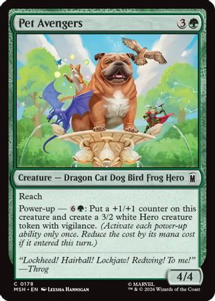 Pet Avengers 178 Marvel Super Heroes MTG C NM