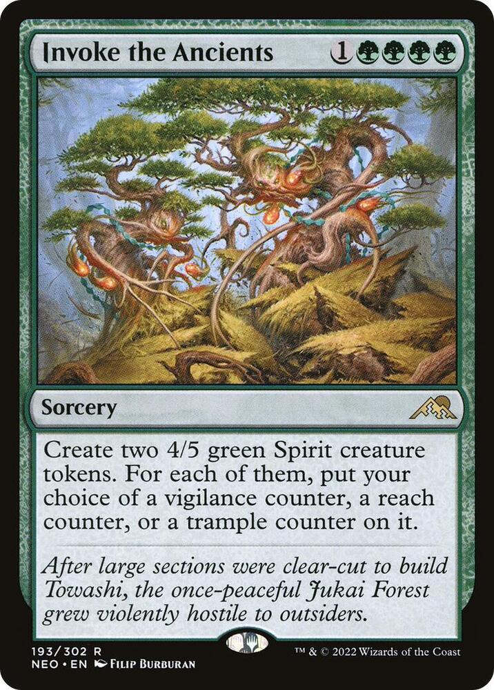 Invoke the Ancients 193 Kamigawa: Neon Dynasty MTG R NM