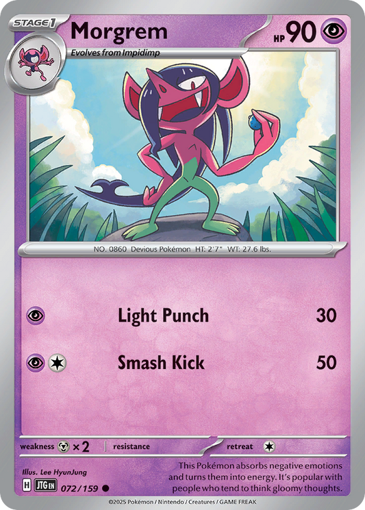 Morgrem 072/159 Journey Together Pokemon C NM