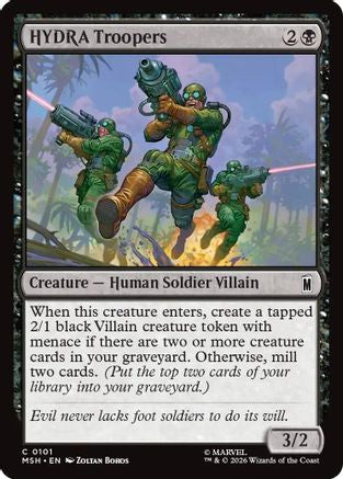 HYDRA Troopers 101 Marvel Super Heroes MTG C NM