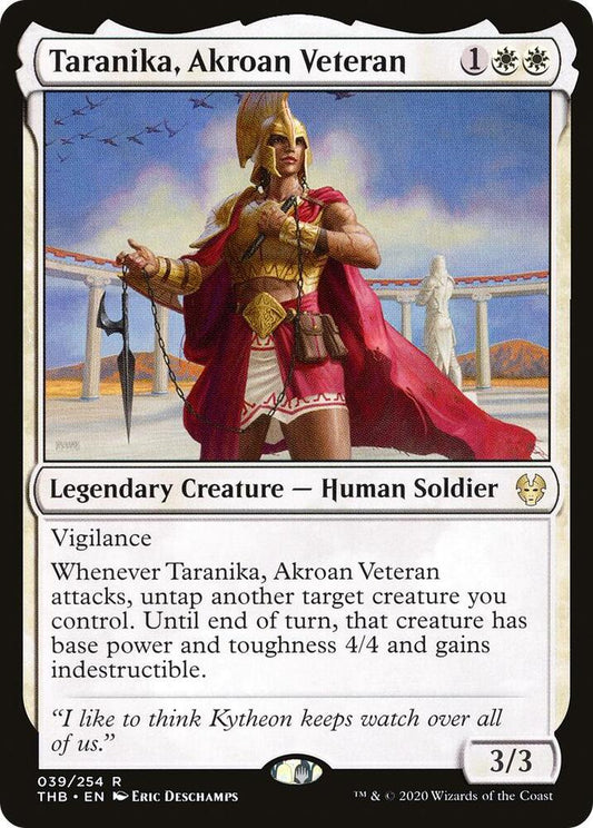 Taranika, Akroan Veteran 39 Theros Beyond Death MTG R NM