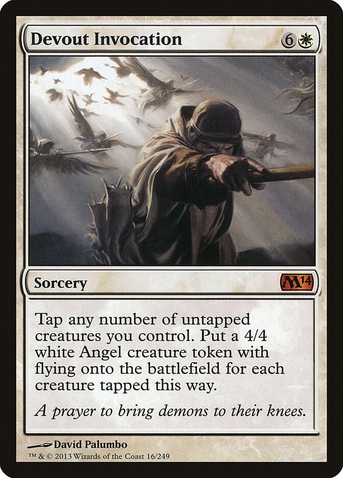 Devout Invocation 16 Magic 2014 (M14) MTG Mythic NM